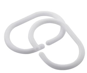 ห่วงม่านห้องน้ำ ZIM HK-03 สีขาว