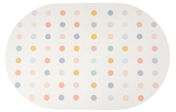 พรมหินเช็ดเท้า HOME LIVING STYLE DOT 39X60 ซม. สีขาว