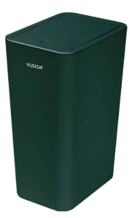 ถังขยะแบบฝากด Deli VS1120-GN-01 สีเขียว ขนาด 22.5x15.8x31.5 cm