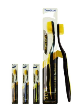 แปรงสีฟัน เดนทิคอน นาโน โกลด์ ซอฟท์ แอนด์ สลิม (คละสี)